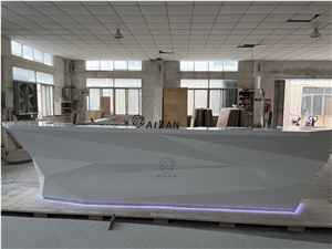 Solid Surface Top Bar Counter Restaurant Countertop