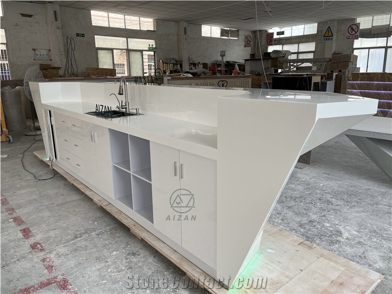 Solid Surface Top Bar Counter Restaurant Countertop