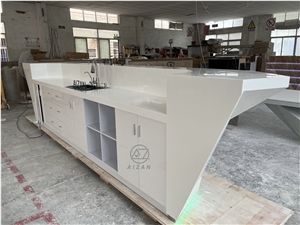 Solid Surface Top Bar Counter Restaurant Countertop