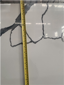 Polished Laza White Calacatta Stone Factory Price Slabs