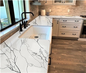 Polished Laza White Calacatta Stone Factory Price Slabs