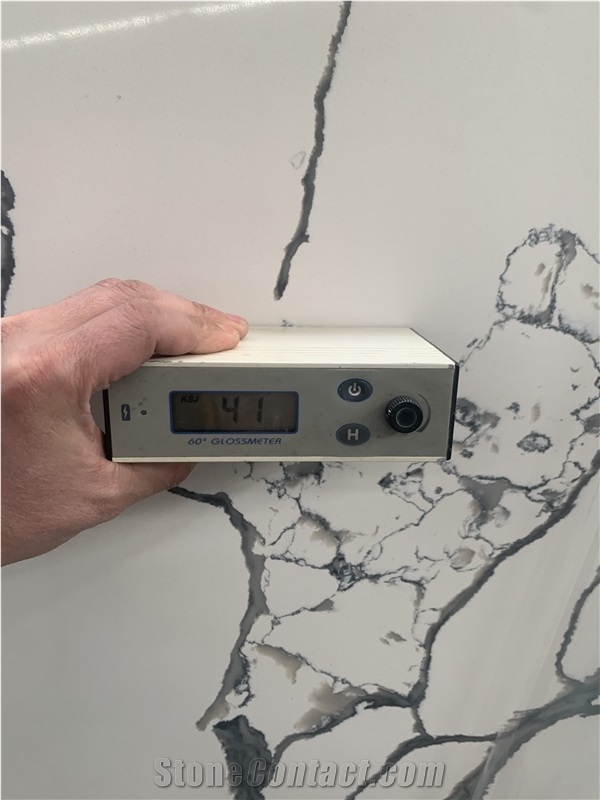 Polished Laza White Calacatta Stone Factory Price Slabs