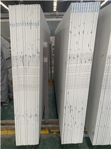 Polished Laza White Calacatta Stone Factory Price Slabs