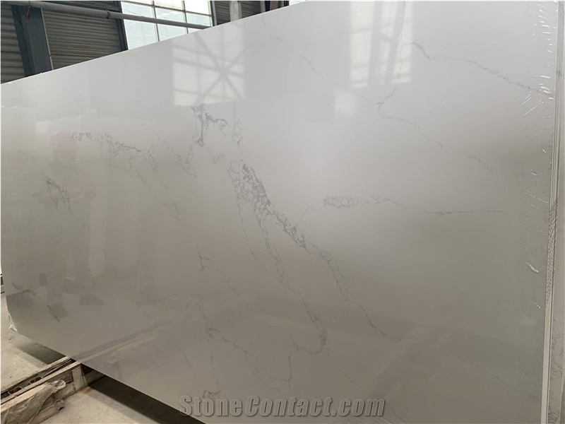 White Calacatta Quartz Stone