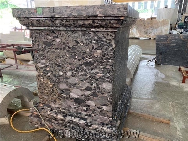 Black Breccia Marble/ Polished Marble Slab