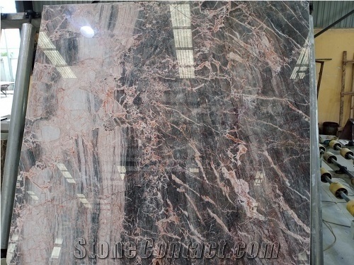 Eagle Grey With Pink Veins Marble Stone For Building