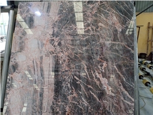 Eagle Grey With Pink Veins Marble Stone For Building