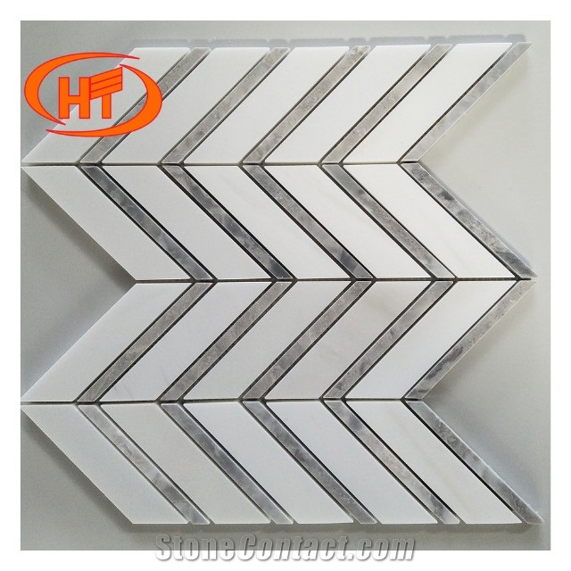 White Stone Mosaic Tiles