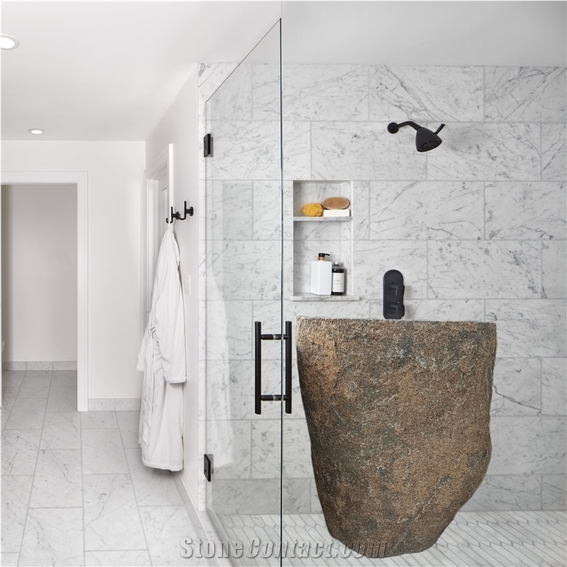 Natural Stone Finish Building Material Grey Granite Sink