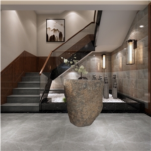 Natural Stone Finish Building Material Grey Granite Sink