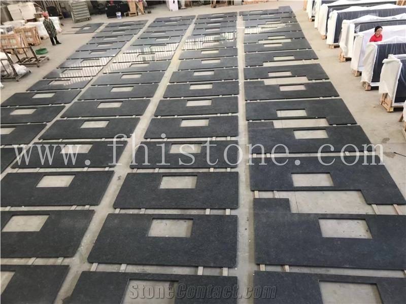 Indian Steel Grey Granite Floor Tiles Polished Indian Gray
