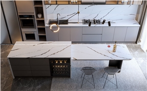 Custom Design Artificial Calacatta Quartz Countertop