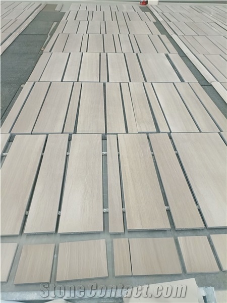 Italian Beige/Ivory  Wood Vein Marble Tiles