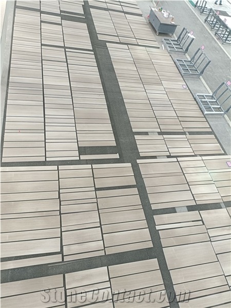 Italian Beige/Ivory  Wood Vein Marble Tiles