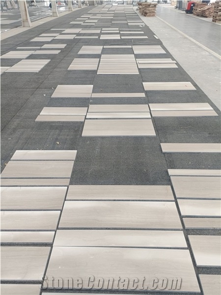 Italian Beige/Ivory  Wood Vein Marble Tiles