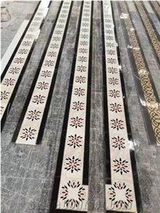 Modern Design Colorful Inlay Waterjet Medallions