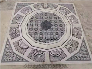 Modern Design Colorful Inlay Waterjet Medallions