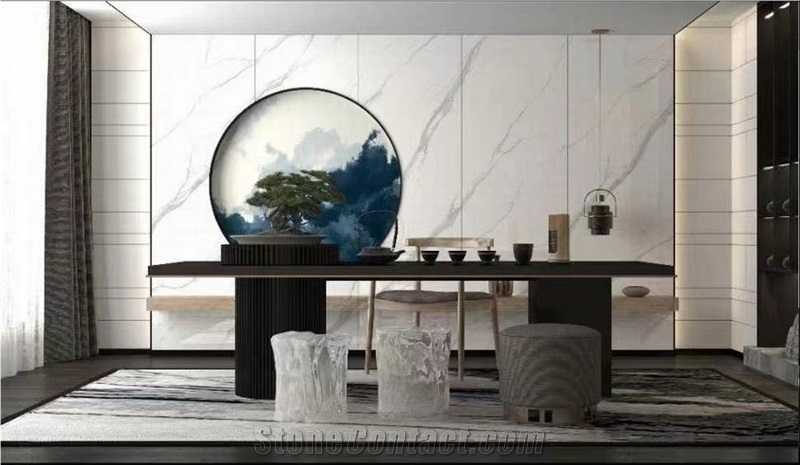 9Mm Thick Polished Sintered Stone Slab For Wall Cladding