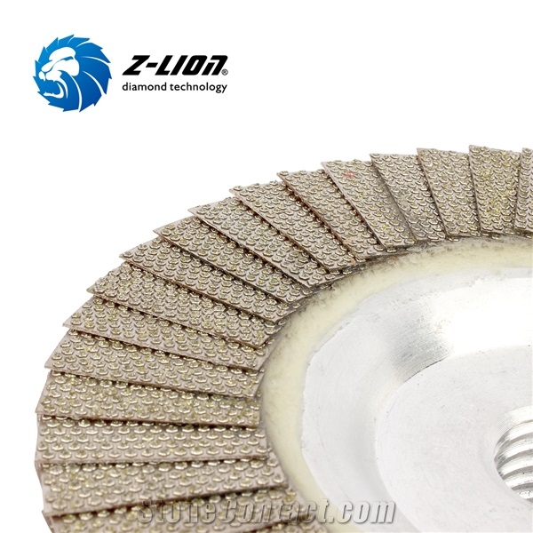 Z-LION Aluminum Backing Diamond Flap Cup Wheels Flap Disc
