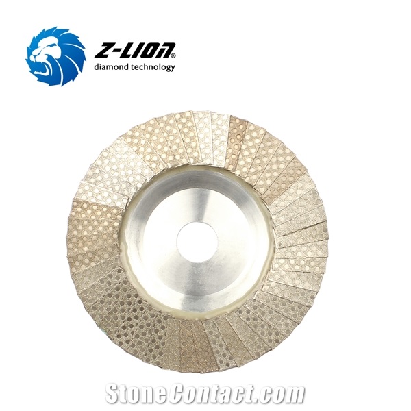 Z-LION Aluminum Base Diamond Flap Discs Sanding Wheels