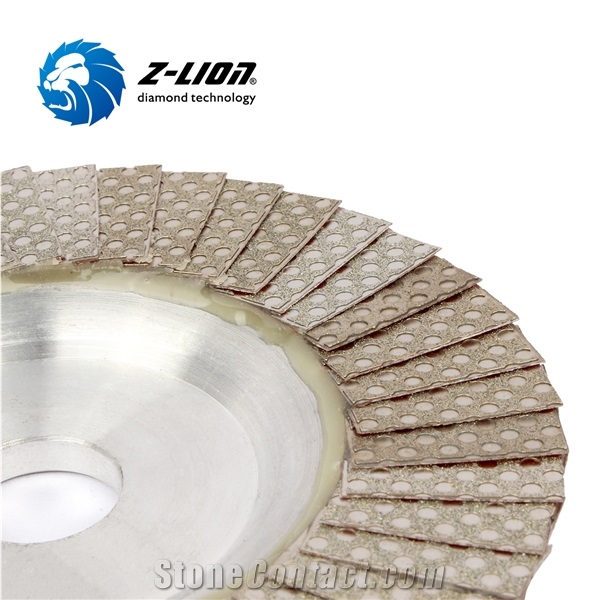 Z-LION Aluminum Base Diamond Flap Discs Sanding Wheels