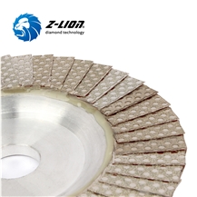Z-LION Aluminum Base Diamond Flap Discs Sanding Wheels