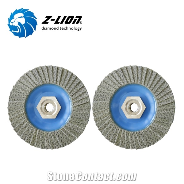 Z-LION Plastic Backing Diamond Flap Disc Grinding Wheels