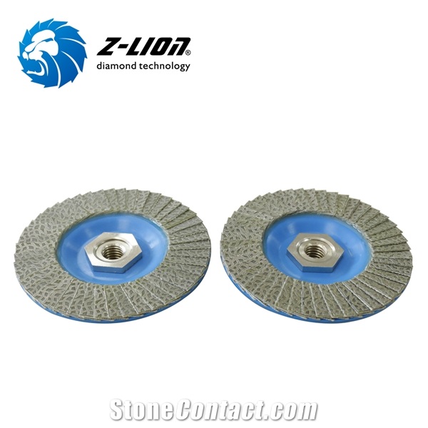 Z-LION Plastic Backing Diamond Flap Disc Grinding Wheels