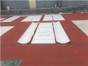 White Marble Composite Laminated Honeycomb Irregular Panels
