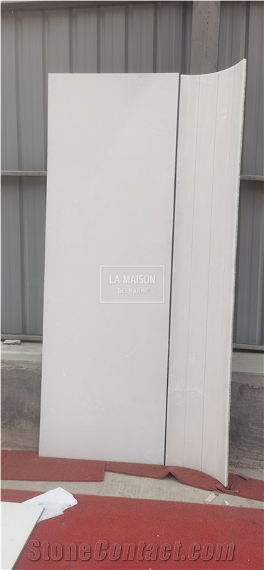 White Marble Composite Laminated Honeycomb Irregular Panels