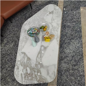 Calacatta Gold Table Modern Natural Stone Marble Table
