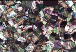Colorful Quartz Gem Stone Slab Semiprecious Stone