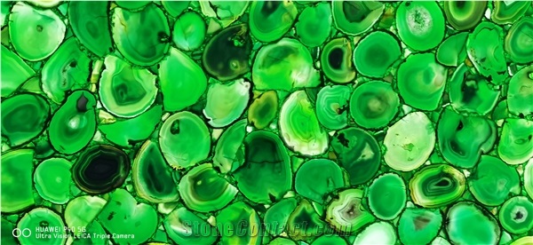 Green Agate Slab,Semiprecious Stone-China