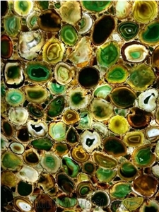 Green Agate Slab,Semiprecious Stone-China