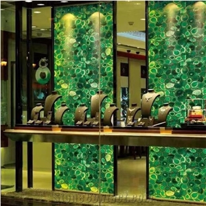 Green Agate Slab,Semiprecious Stone-China