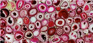 Pink Agate Semi-Precious Stone Slabs-China