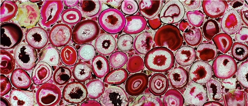 Pink Agate Slabs For Floor