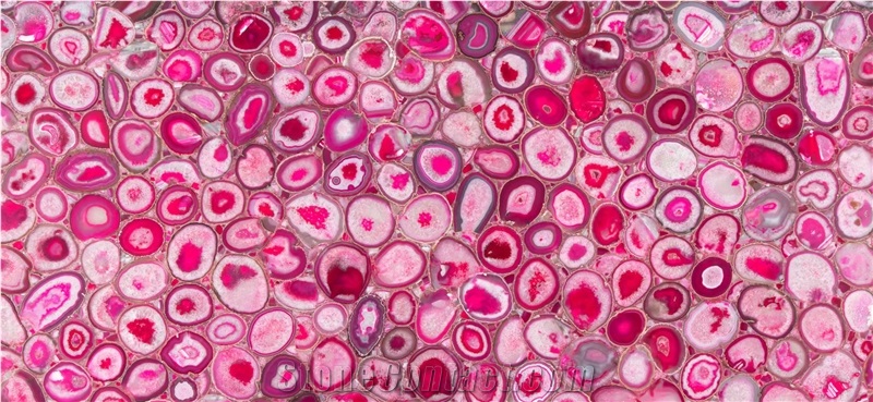 Pink Agate Slabs For Floor