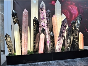 Quartz Crystal Semiprecious Stone Ornament