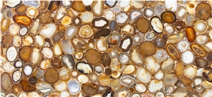 Yellow Agate Semiprecious Stone Slabs