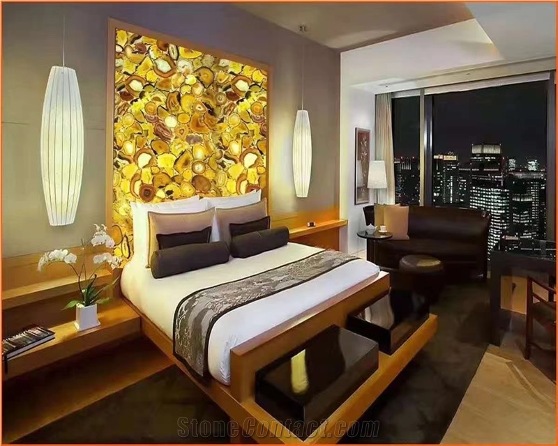 Yellow Agate Slabs,Semiprecious Stone