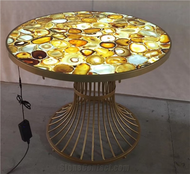 Yellow Agate Slabs,Semiprecious Stone