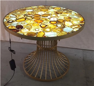 Yellow Agate Slabs,Semiprecious Stone