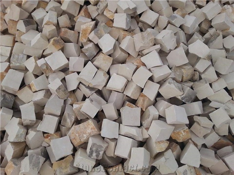 Portuguese Limestone Cobblestone, Pavers, Cubestone