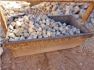 Portuguese Limestone Cobblestone, Pavers, Cubestone