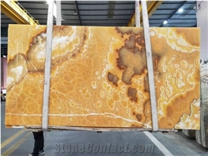 Golden/Yellow/Honey Onyx Slabs Tiles For Wall&Floor