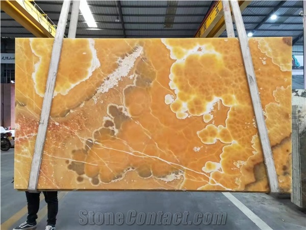 Golden/Yellow/Honey Onyx Slabs Tiles For Wall&Floor