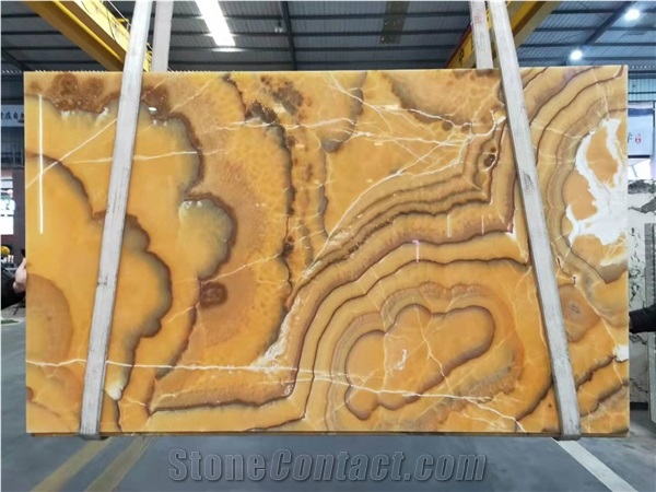 Golden/Yellow/Honey Onyx Slabs Tiles For Wall&Floor