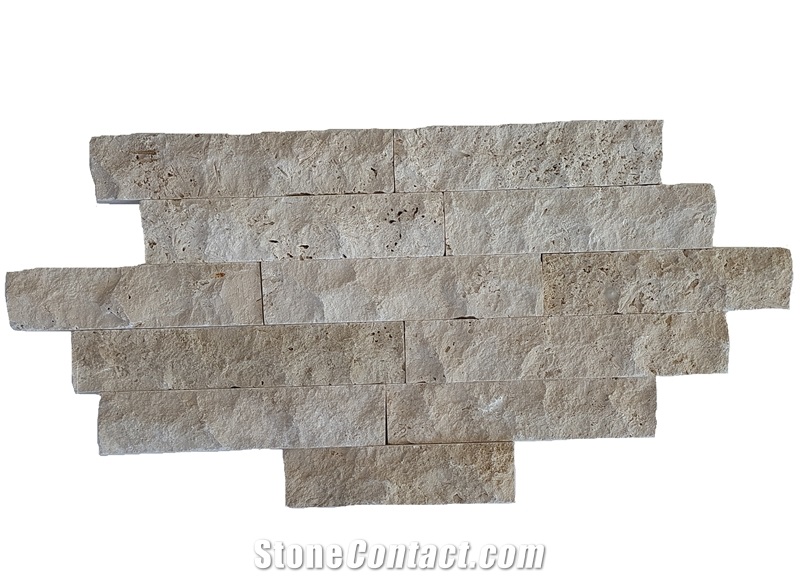 Travertine Split Face Wall Cladding Panels, Veneers