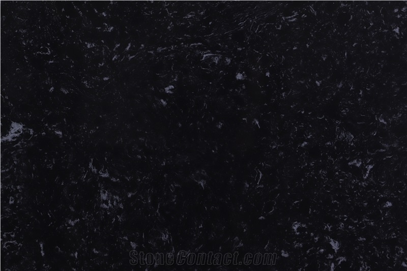 Black Quartz Stone Tiles Sg170726-3